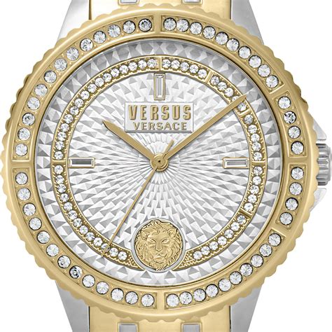 versus versace montorgueil stainless steel crystal ladies quartz watch|Versus Versace Montorgueil Crystal Index Watch, 38mm.